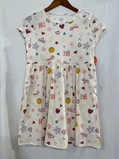 NWT Wonder Nation Hearts Star Dress Girls Play With Pockets Ivory Many sizes