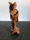 STUNNING ANTIQUE CHINESE  CARVED WOODEN FIGURE