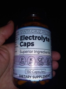 Santa Cruz Paleo Electrolyte Capsules Hydration 150 Caps Exp 02/2027