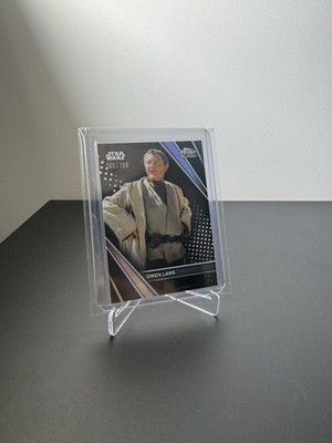 2023 TOPPS CHROME BLACK STAR WARS OWEN LARS REFRACTOR /199