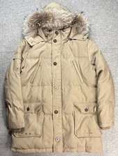 Digel Mens Brown Full Zip Button Up Fur Hoode...