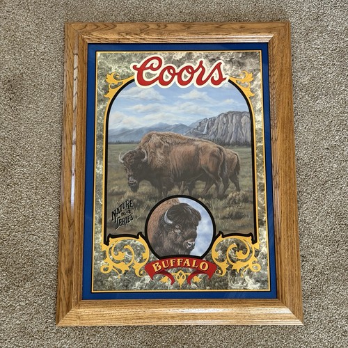 Coors Nature Series Mirror #4 Buffalo 1995 Limited Edition Susan Shea