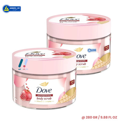 DOVE Ice Cream Body Scrub Soft Silky Smooth Antioxidant Anti-Aging Moist Relax