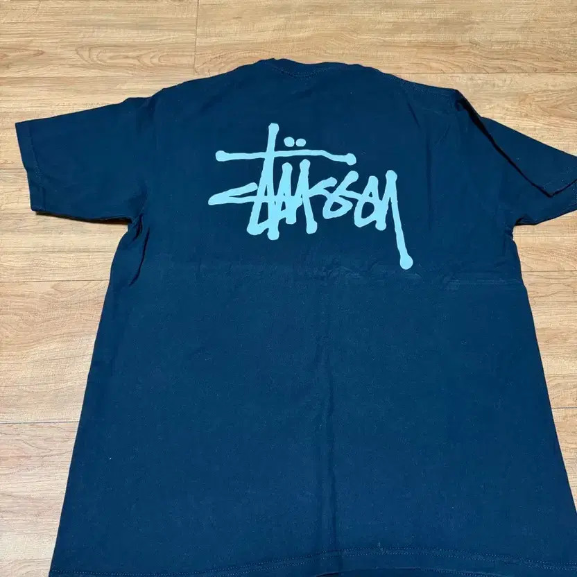 Stussy Black Short Sleeve T-Shirt, Size L, Authentic