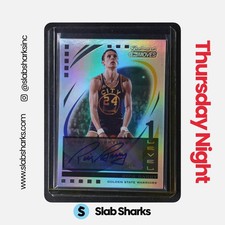 2006 TOPPS TRADEMARK MOVES #86 RICK BARRY AUTO RAINBOW /19