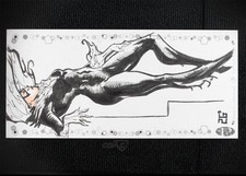 2021 Upper Deck Marvel Premier Triple Panel 1/1 Geoffrey Gwin Auto Sketch 0s5s
