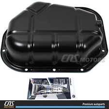 Engine Oil Pan Lower w/ Silicone for 01-10 Hyundai Santa Fe Tucson Sportage 2.7L