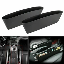 Pair Car Seat Seam Storage Organizer Pouch Bag Holders Phone Coin Accessories
