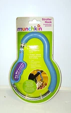  Lrg. Stroller Hook, Blue, Grocery,Purse ,Shopping Bag Multi Use Hook 7"Munchkin