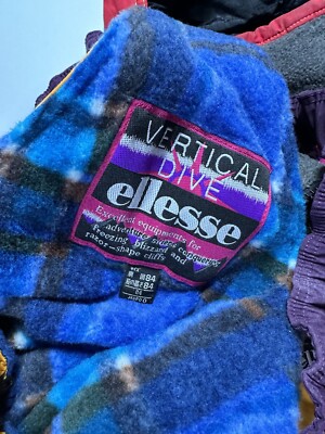 Vintage Ellesse Vertical Dive Multicolour Ski Jacket, Pants | eBay