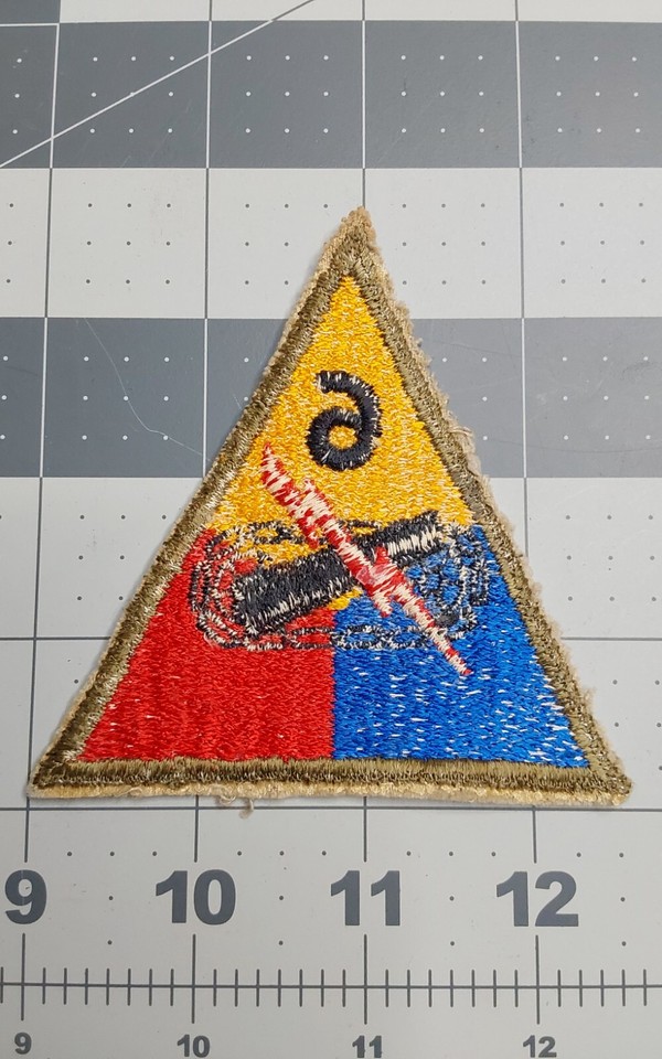 US Army 6th Armored Division Patch Cut Edge | eBay