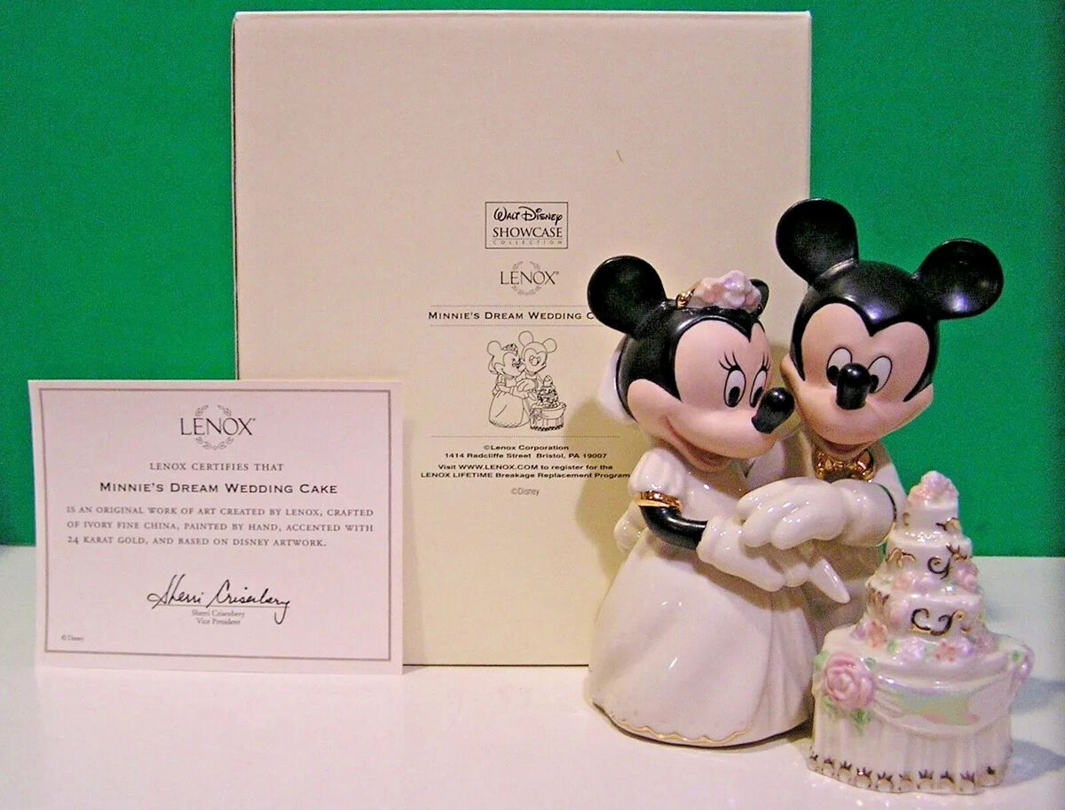 Lenox Disney Minnie's Dream Wedding Cake Topper Figurine Lenox Disney Minnie's Dream Wedding Cake Topper Figurine