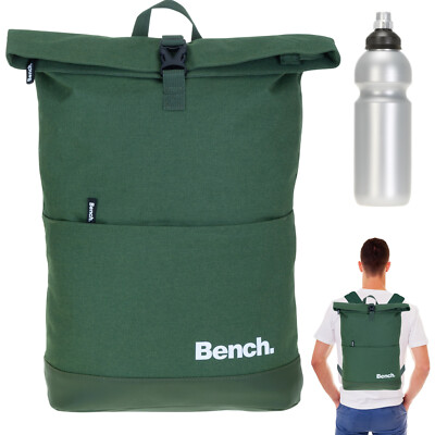 Rucksack Herren Jungen Bench Roll-Top A4 Kurierrucksack 64180 1300 Oliv Grün +f