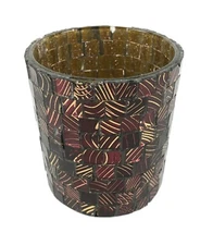 Mosaic Art Glass Tea Light Candle Holder For Indian Festival Decorations i41-112