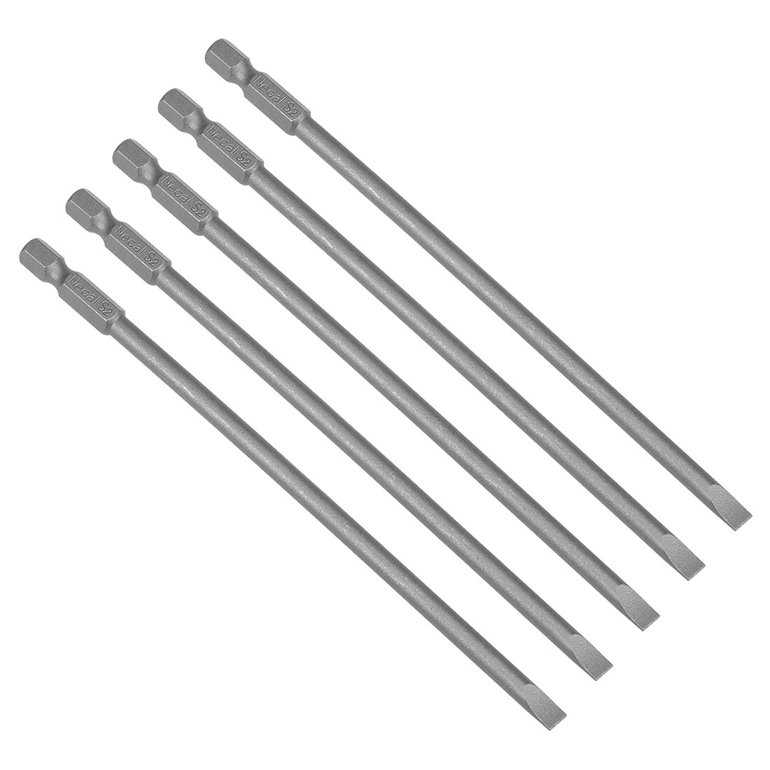 Wera Bits 4Pcs 100mm Slotted Screwdriver Bit 3mm-6mm S2 Magnetic Flat Head 1/4" Hex Shank | Singapore Magnetic Screwdriver Bits