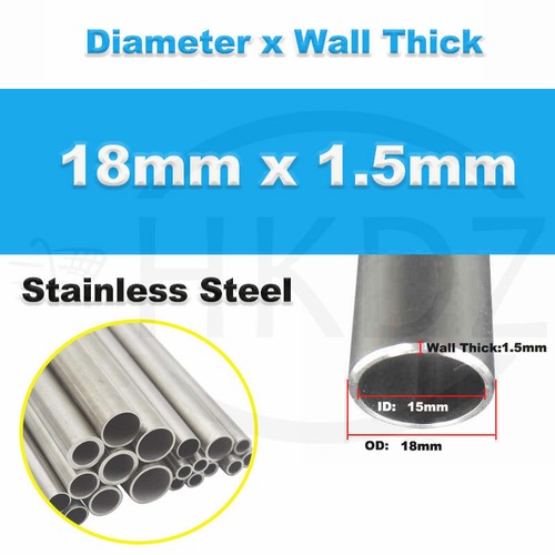 Stainless Steel Round Tube Pipe 304 Grade Diameter 8 -325mm Length 100mm Various - Picture 31 of 181