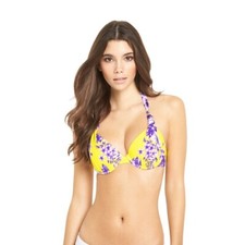 Resort Underwired Printed Halter Neck Bikini Top