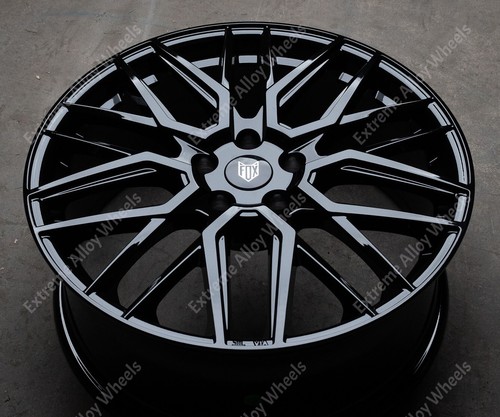 19" Black BMA Alloy Wheels Fits Audi a6 a8 Q2 Q3 Q5 TT Roadster 2006 5x112 - Picture 3 of 7