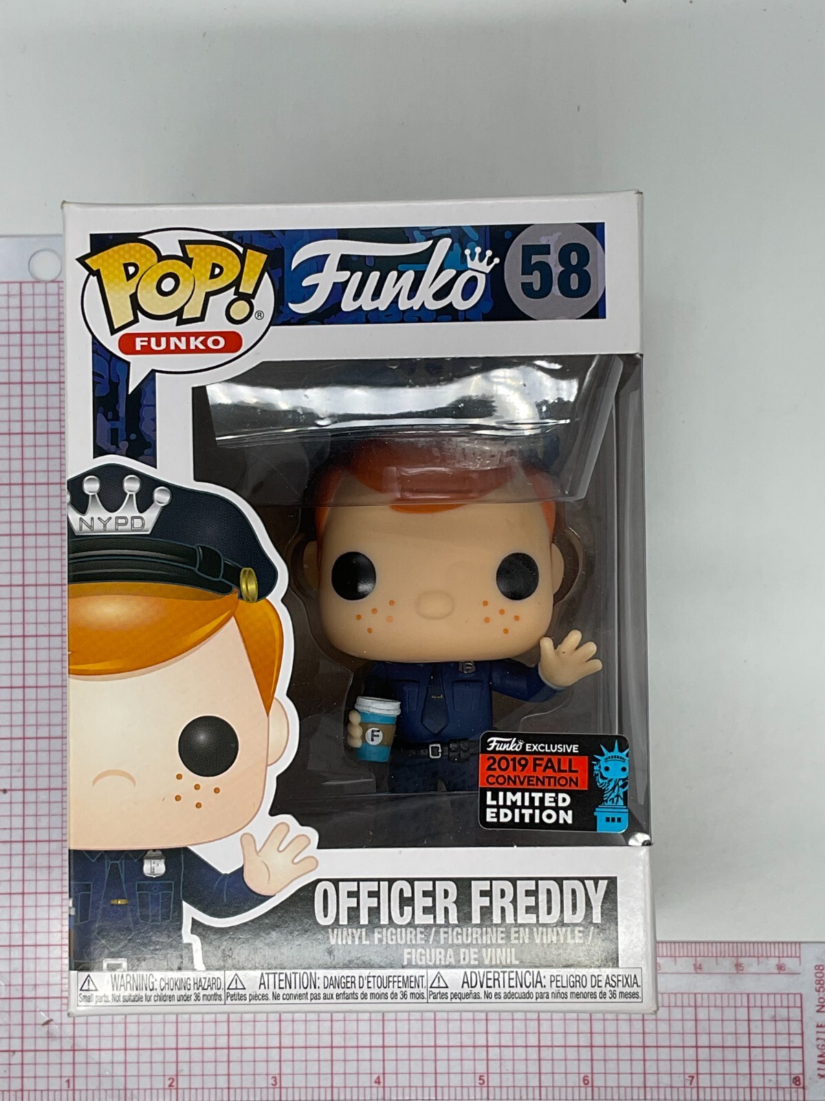 Funko Pop! Officer Freddy #58 Nycc Fall Convention Le Shop Exclusive See Pics A1