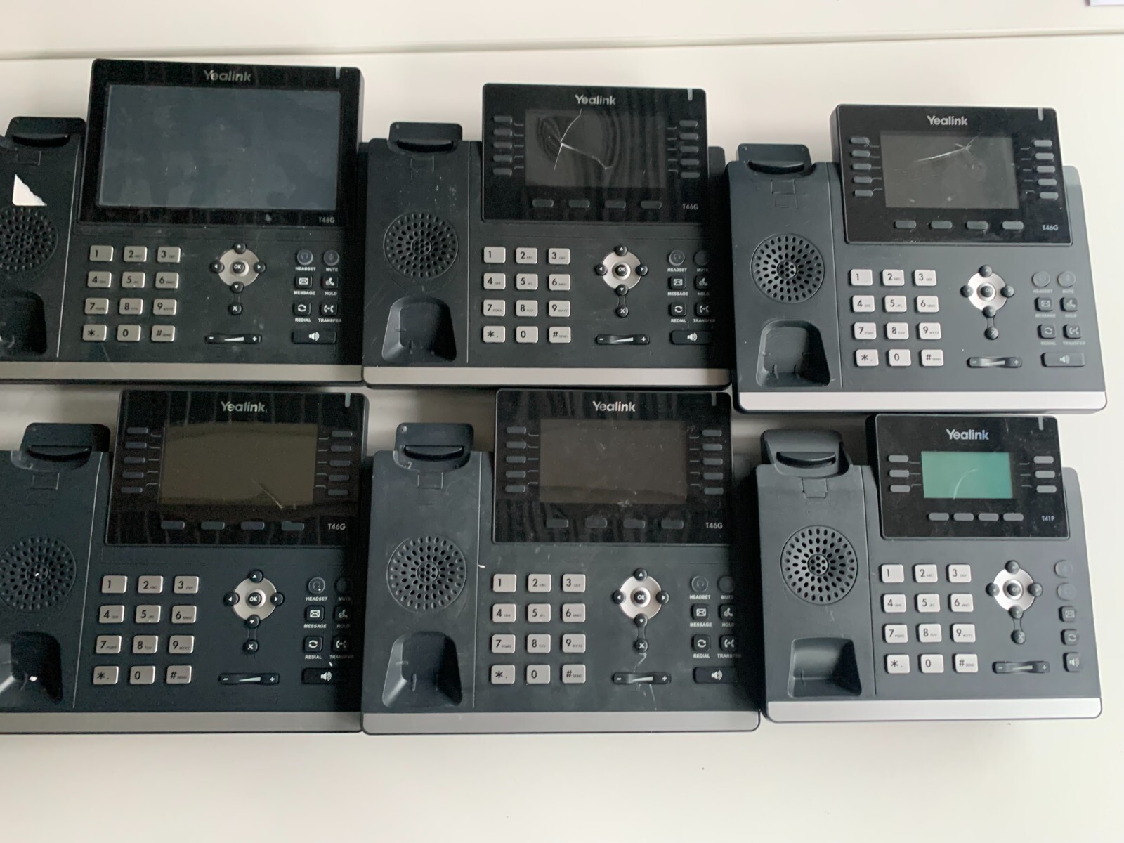 10 x spares and repairs Yealink VOIP desk phones eBay