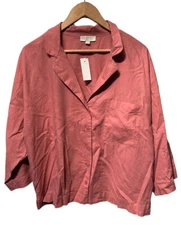 Loft Rose Pajama top Large NWT