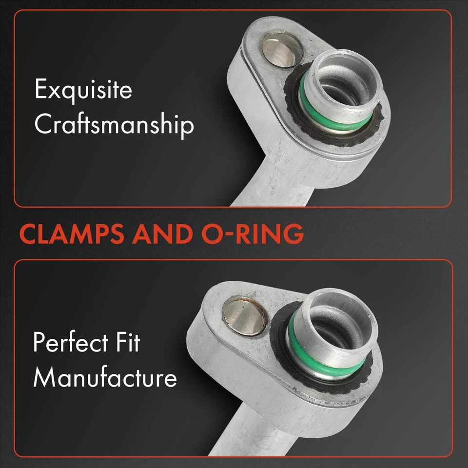 Nueva línea de succión de manguera de refrigerante de aire acondicionado para Dodge Dakota 05-07 4,7 L baja presión Foto 2 de 4