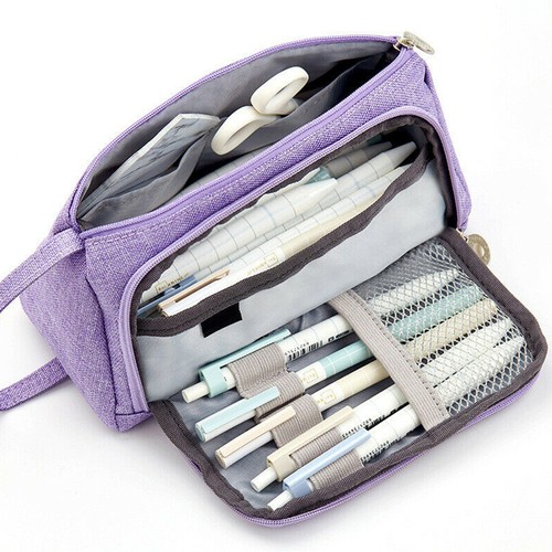 Multifunction Pencil Case Large Capacity Pen Box School Stationery Cosmetic Bag - Picture 13 of 14