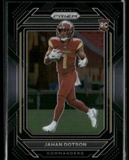 2022 Panini Chronicles Prizm Black Jahan Dotson #PB-15 Washington Commanders