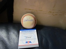 Turk Wendell Signed Baseball PSA Certified