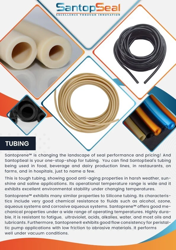 1/4in ID X 3/8in OD–50 ft, Chemical Resistant Santoprene 64A Black Rubber Tubing - Image 3 of 4