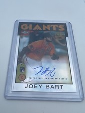 Joey Bart Rookie AUTO /50 SP 2021 Topps Chrome 1986 Topps Insert #86A-JB Giants