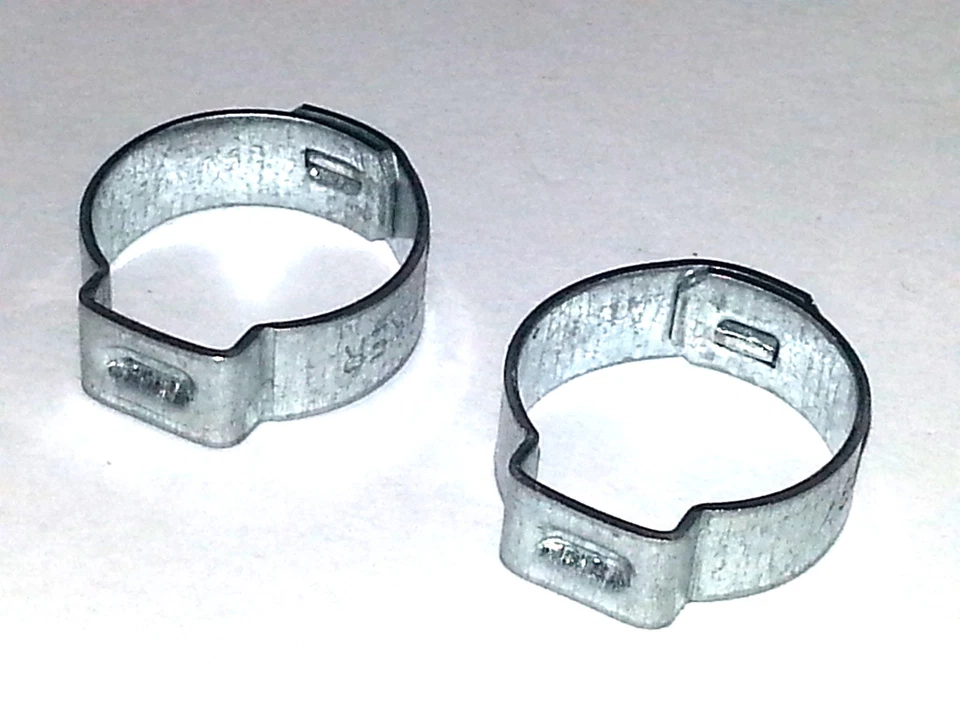 Abrazadera de pellizco de manguera de retorno de dirección asistida de refuerzo de freno Ford Lincoln Mercury 2 piezas A Foto 4 de 4