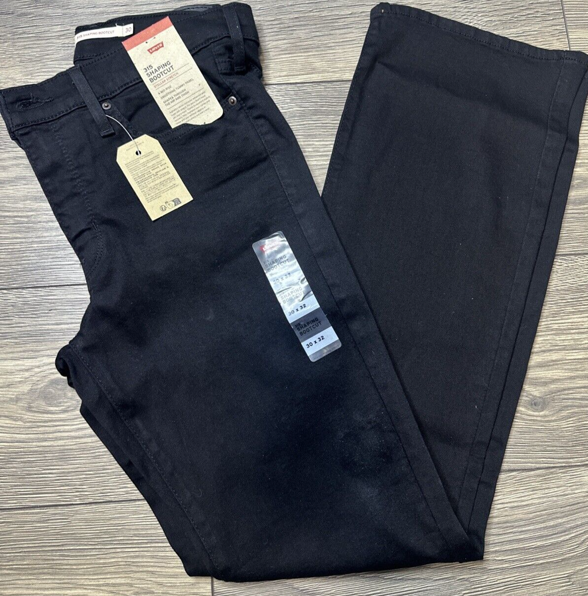 Levi's Women's 315 Shaping Bootcut Jeans, Soft Black, 30x32inseam