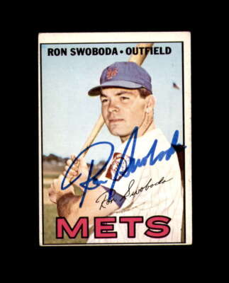 Ron Swoboda Signed 1967 Topps New York Mets Autograph