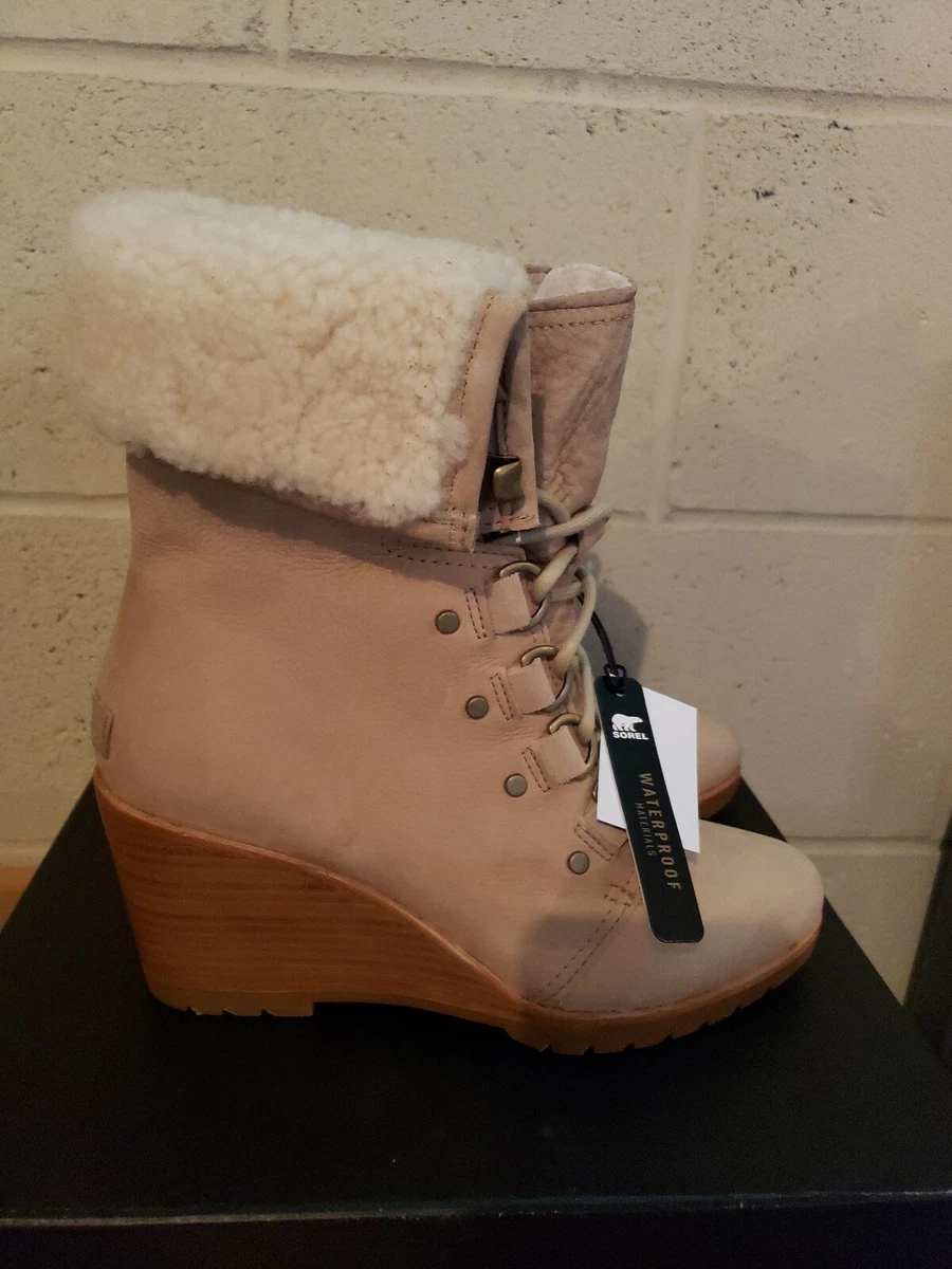 Sorel after hours lace shearling boot outlet