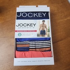 Jockey Generation 3 Pair Men's Boxer Briefs No Chafe Pouch Polyester Small 28-30