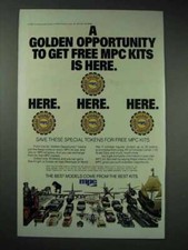 1983 MPC Model Kits Ad - A Golden Opportunity is Here