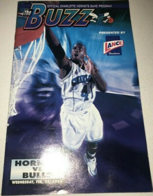 Michael Jordan Chicago Bulls Charlotte Hornets NBA Program MJ