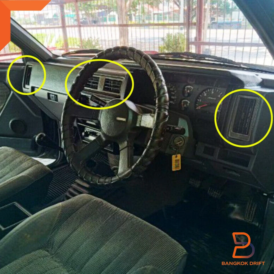 4ШТ ЧЕРНАЯ РЕШЕТКА ВЕНТИЛЯТОРА ВЕНТИЛЯТОРА ОБОГРЕВАТЕЛЯ для пикапа Nissan Hardbody D21 87-95 - Изображение 2 из 4