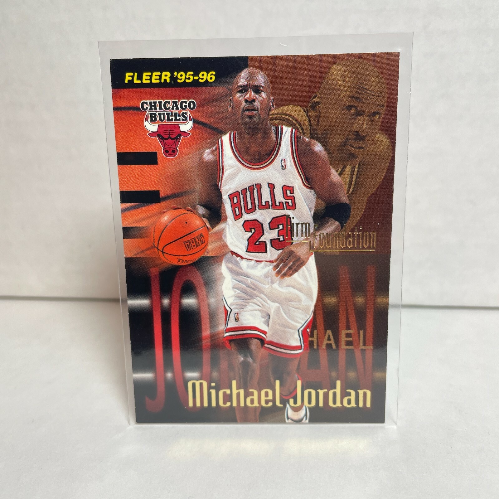 MICHAEL JORDAN 95/96 FLEER FIRM FOUNDATION #323