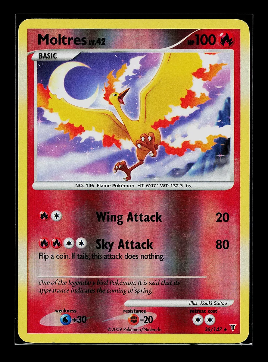 Check the actual price of your Moltres 36/147 Pokemon card