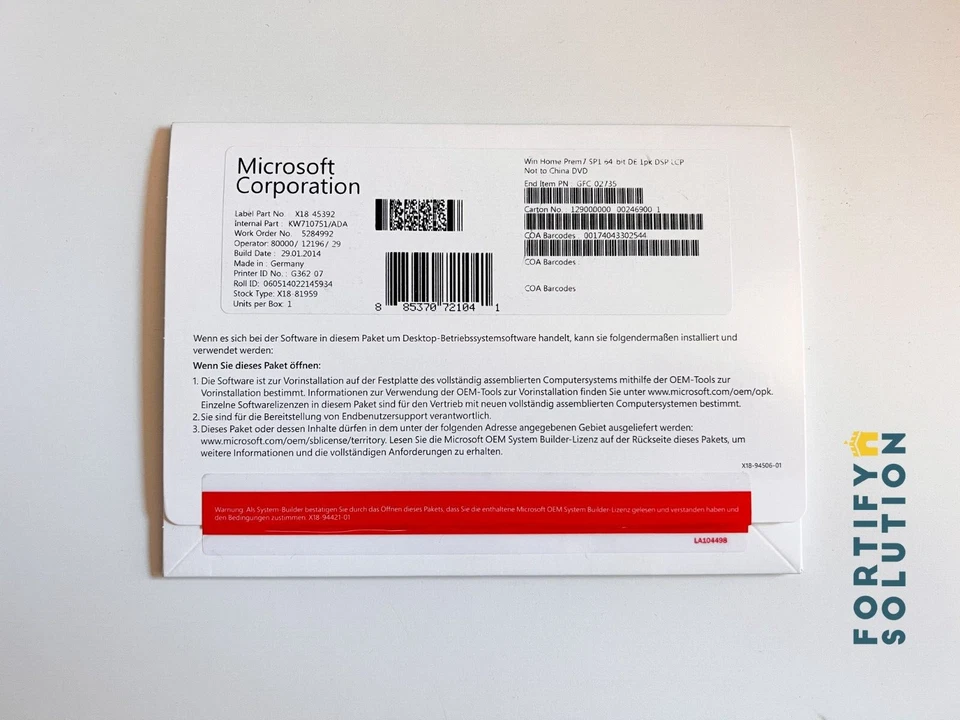 Microsoft Windows 7 Home Premium | 64 Bit |  Vollversion | Deutsch | Mit DVD ✅ - Bild 3 von 4