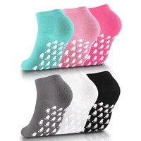 Stoppersocken Damen,Yoga Socken Pilates Socken Anti Rutsch Socken 6 Paar 36-39