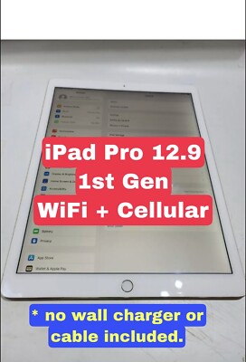 Apple iPad Pro 1st Gen. 128GB, Wi-Fi + Cellular 12.9in | eBay