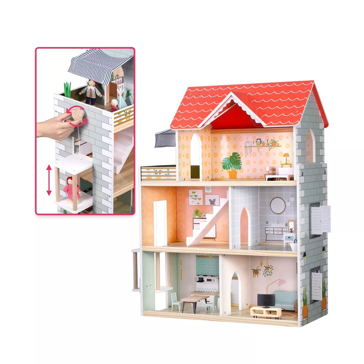 Easy DIY Dollhouse Makeover Using a Melissa and Doug Dollhouse