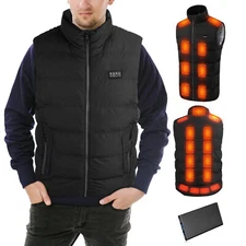 23 Heating Zones Heated Vest 20000mAh Battery Pack Electric USB Jacket Coat