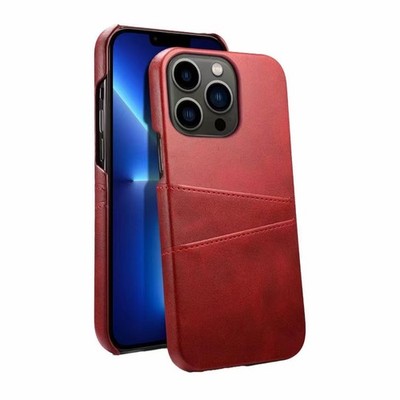 For iPhone 17Pro Max 16 15 12 13 14 PU Leather Wallet Card Holder Slim Back Case