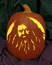 Harry Potter Hagrid Carved Foam Permanent Pumpkin Carved Hogwarts Happee Birthda