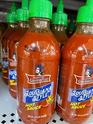 5 Pack Madame Gougousse Louisiana Style Hot Sauce 12 oz Bottles Cajun Creole