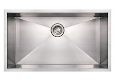 Whitehaus WHNCM3219 Stainless Steel 32'' Single Undermount Kitchen Sink